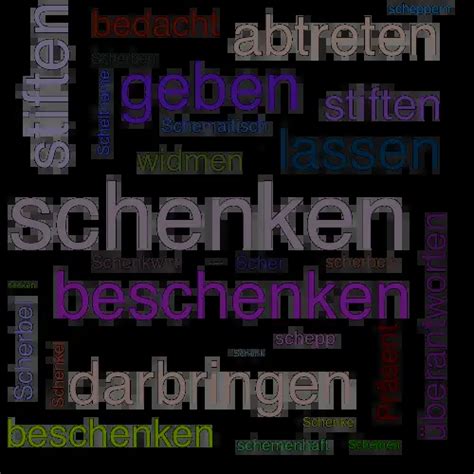 schenken synonym|More.